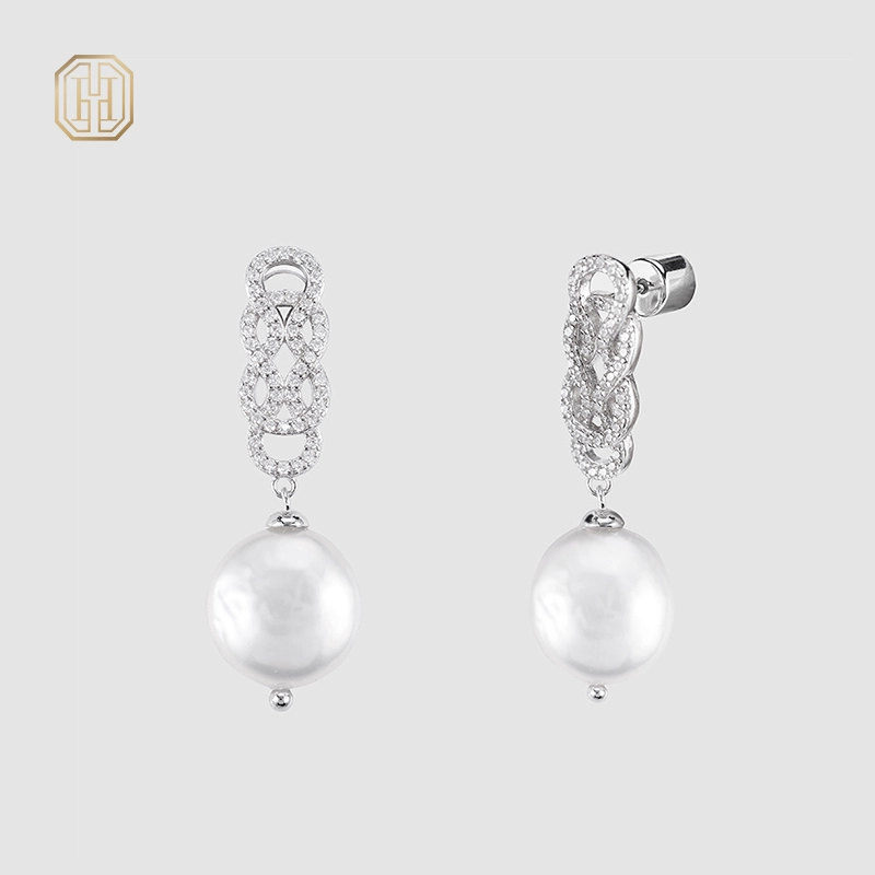 Original handmade natural pearl earrings by OHGG-OHGRN24056