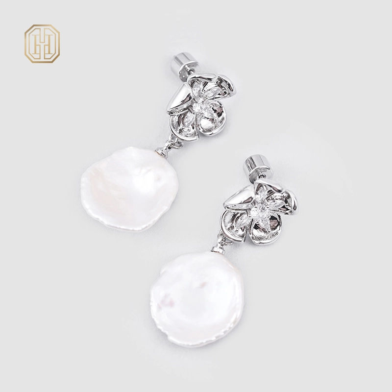 Original handmade natural pearl earrings by OHGG-OHGRN24071