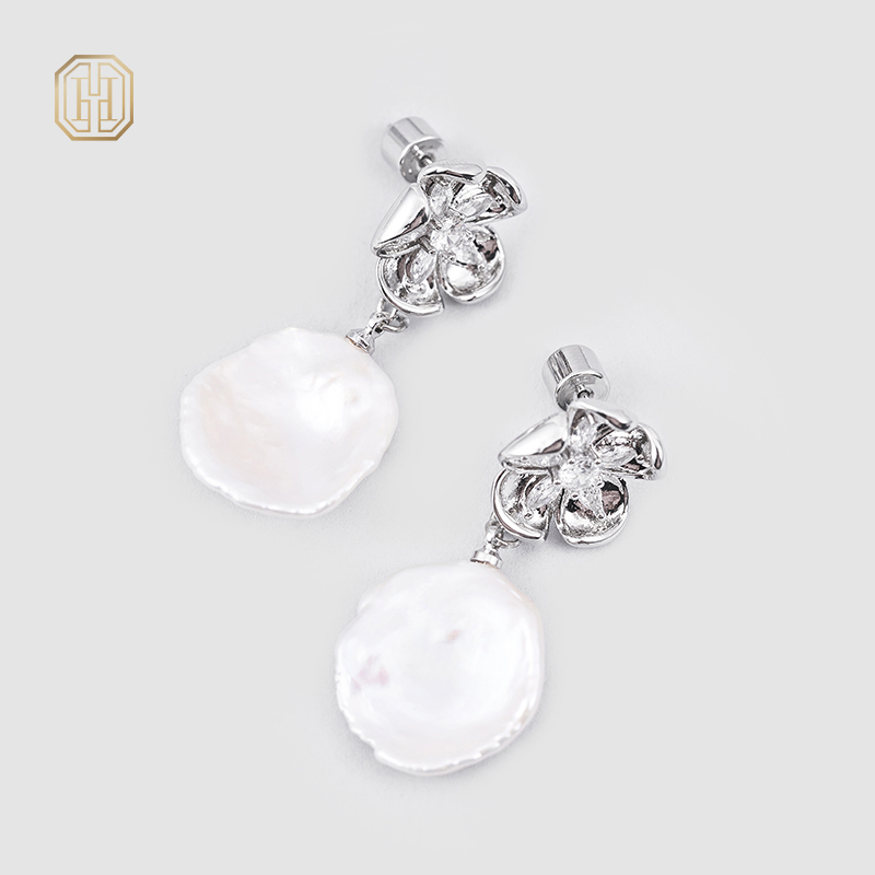 Original handmade natural pearl earrings by OHGG-OHGRN24071
