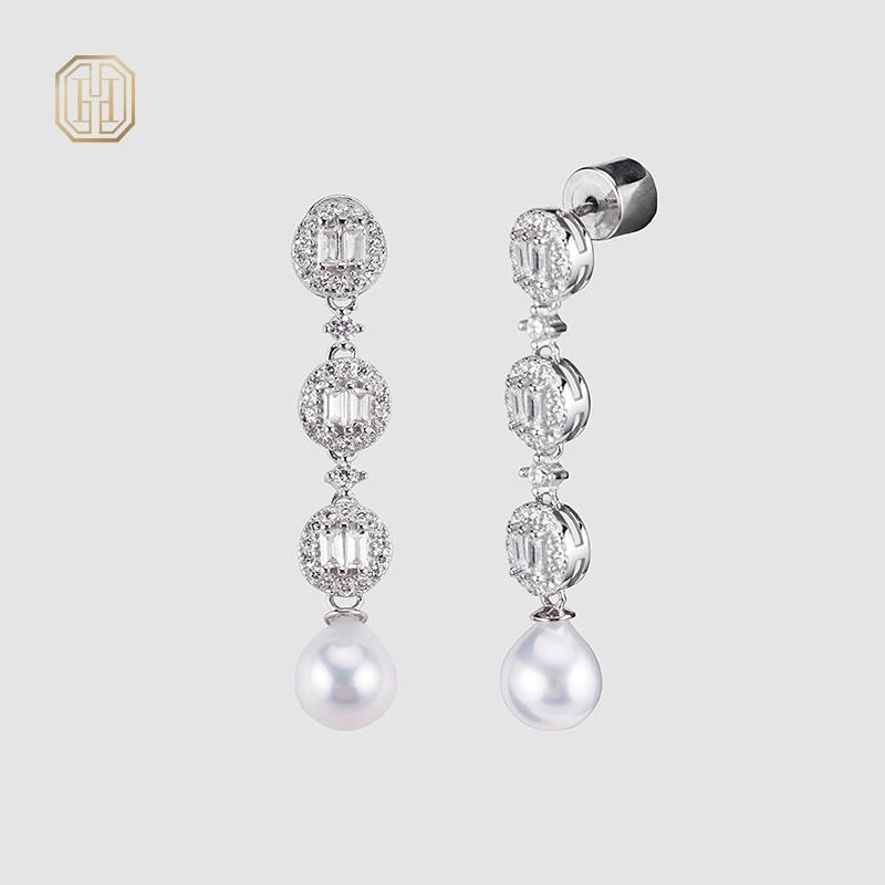Original handmade natural pearl earrings by OHGG-OHGRN24070