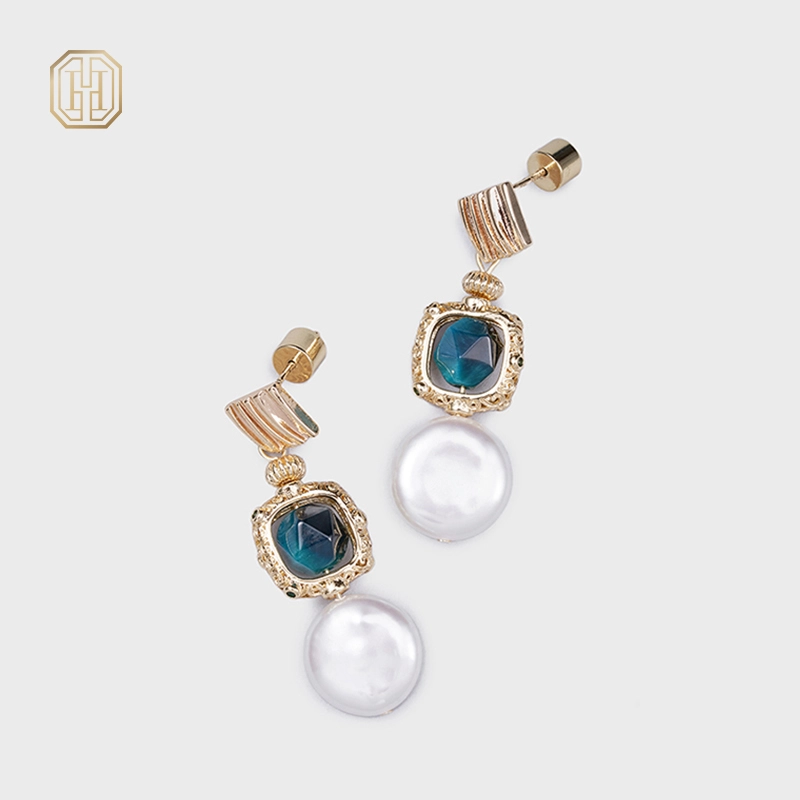 Original handmade natural pearl earrings by OHGG-OHGRN24050