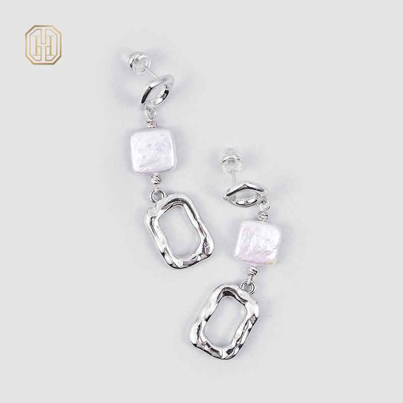 Original handmade natural pearl earrings by OHGG-OHGRN24059