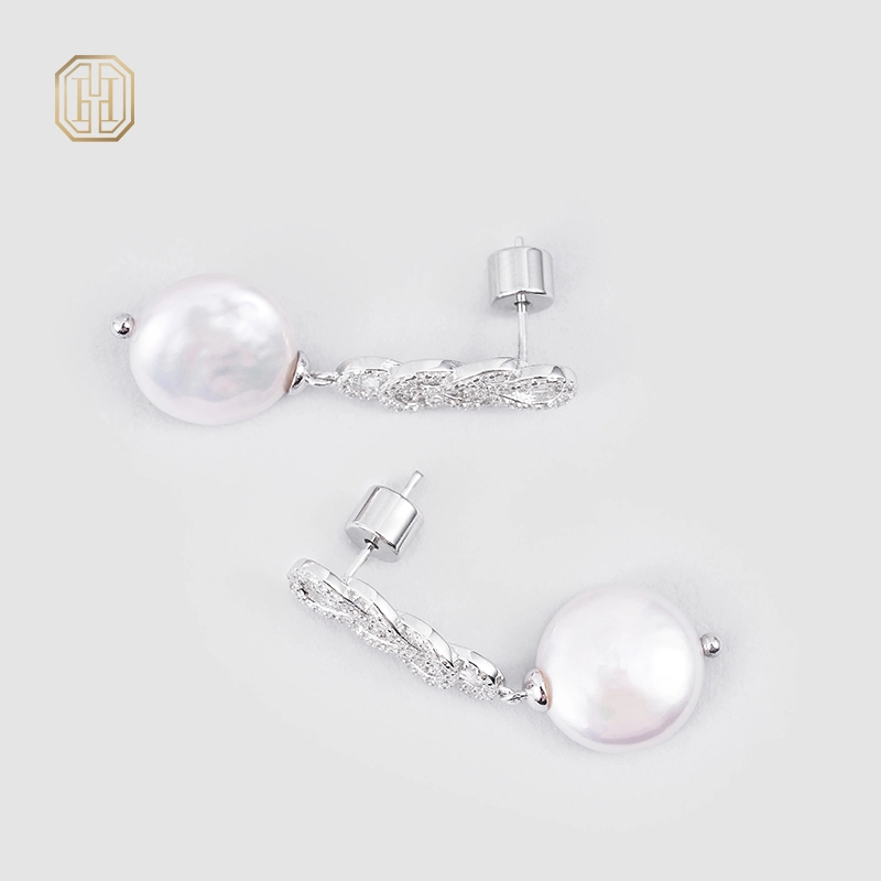Original handmade natural pearl earrings by OHGG-OHGRN24056