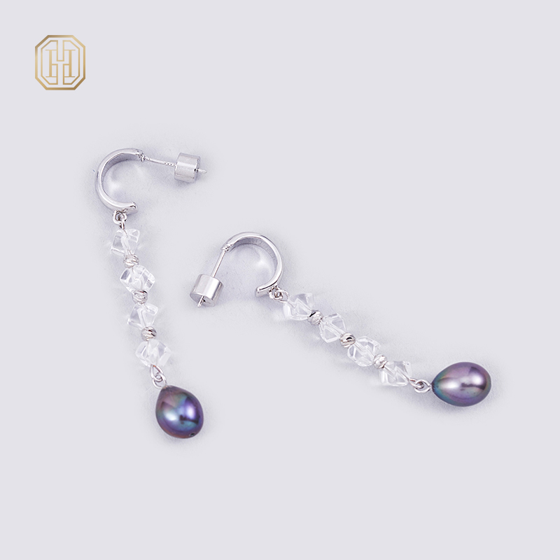 Original handmade natural pearl earrings by OHGG-OHGRN24065