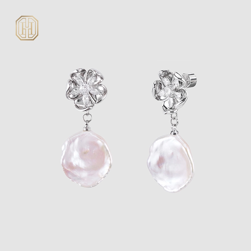 Original handmade natural pearl earrings by OHGG-OHGRN24071