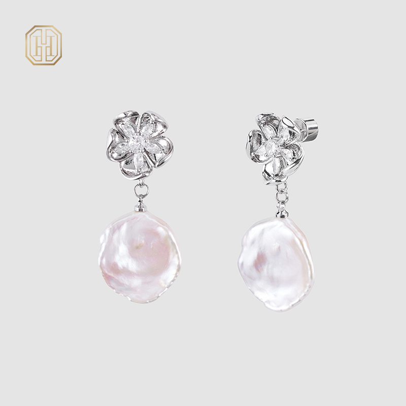 Original handmade natural pearl earrings by OHGG-OHGRN24071