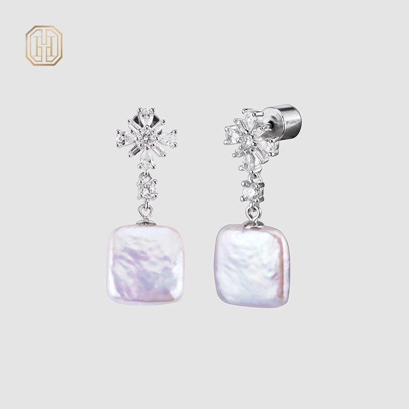 Original handmade natural pearl earrings by OHGG-OHGRN24049