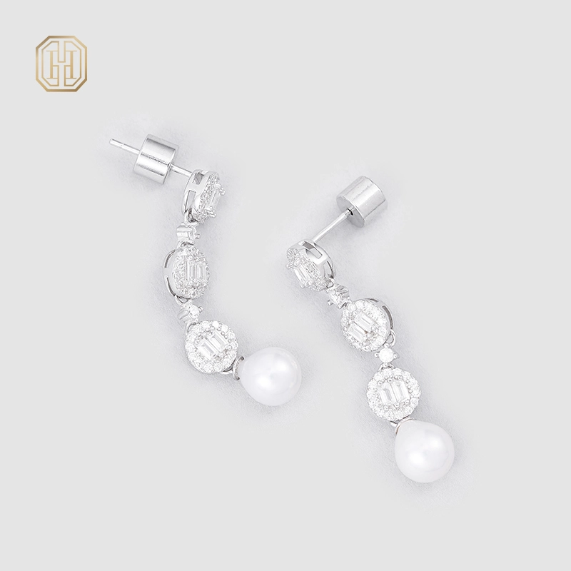 Original handmade natural pearl earrings by OHGG-OHGRN24070