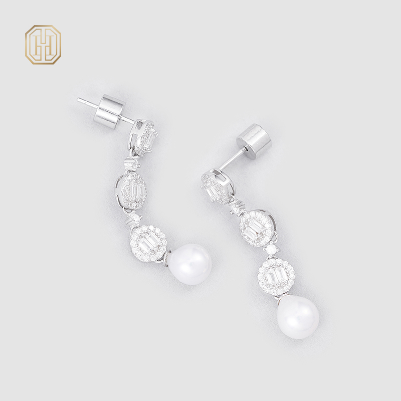Original handmade natural pearl earrings by OHGG-OHGRN24070
