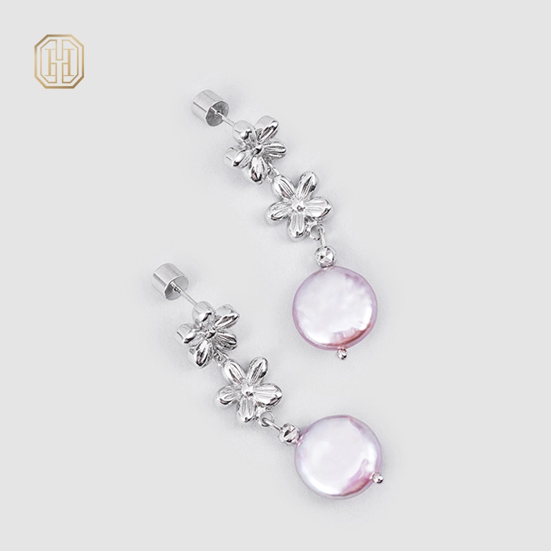 Original handmade natural pearl earrings by OHGG-OHGRN24062