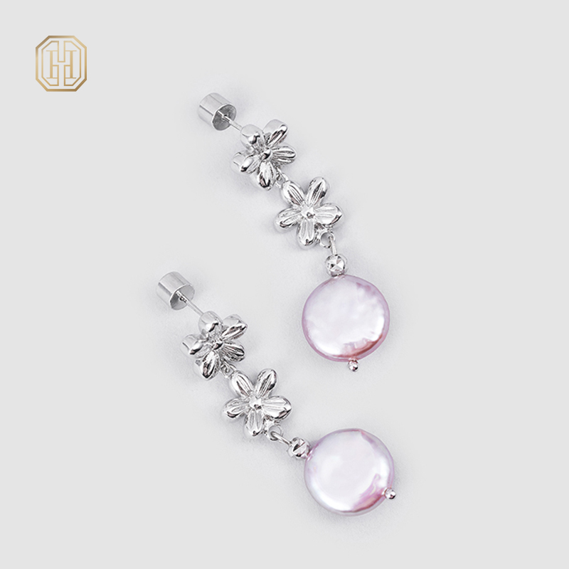 Original handmade natural pearl earrings by OHGG-OHGRN24062