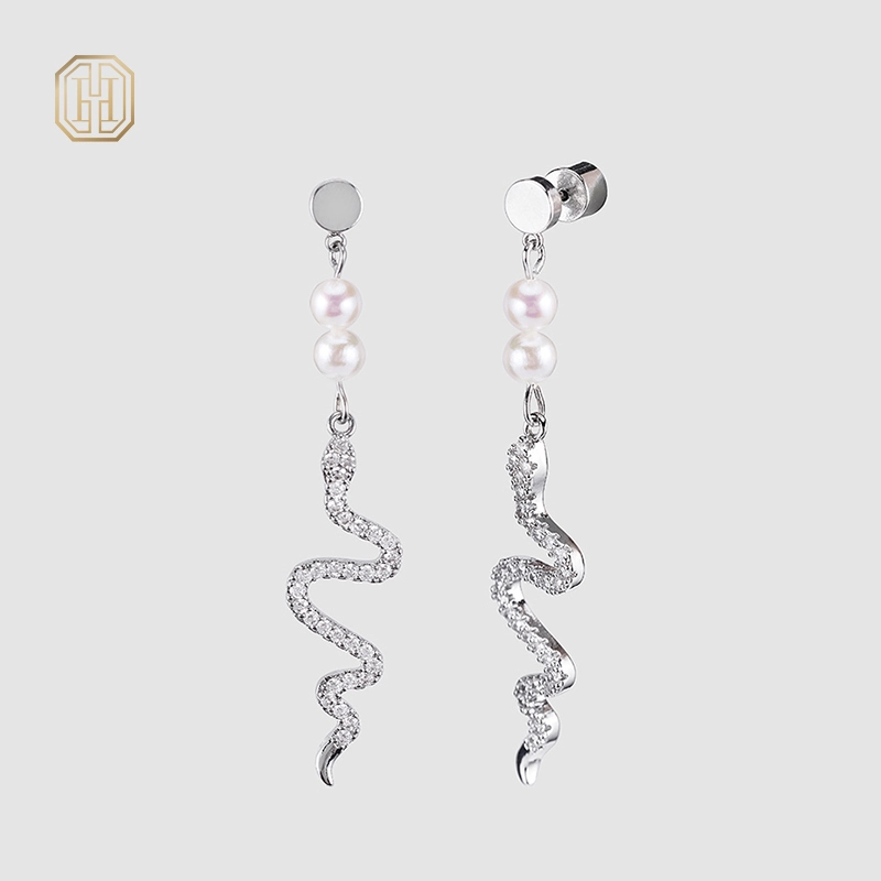 Original handmade natural pearl earrings by OHGG-OHGRN24063