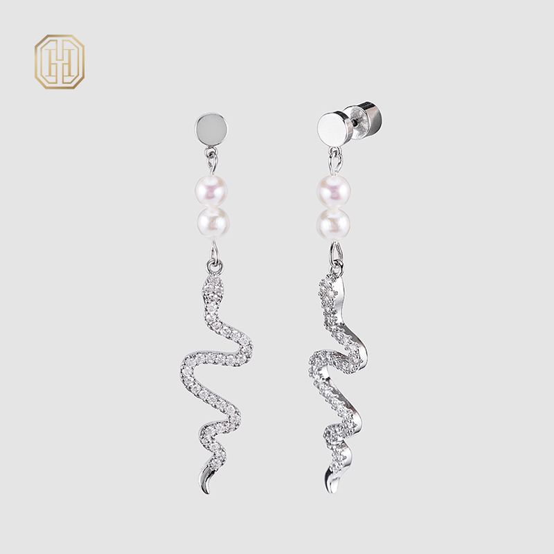Original handmade natural pearl earrings by OHGG-OHGRN24063