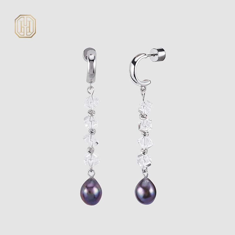 Original handmade natural pearl earrings by OHGG-OHGRN24065