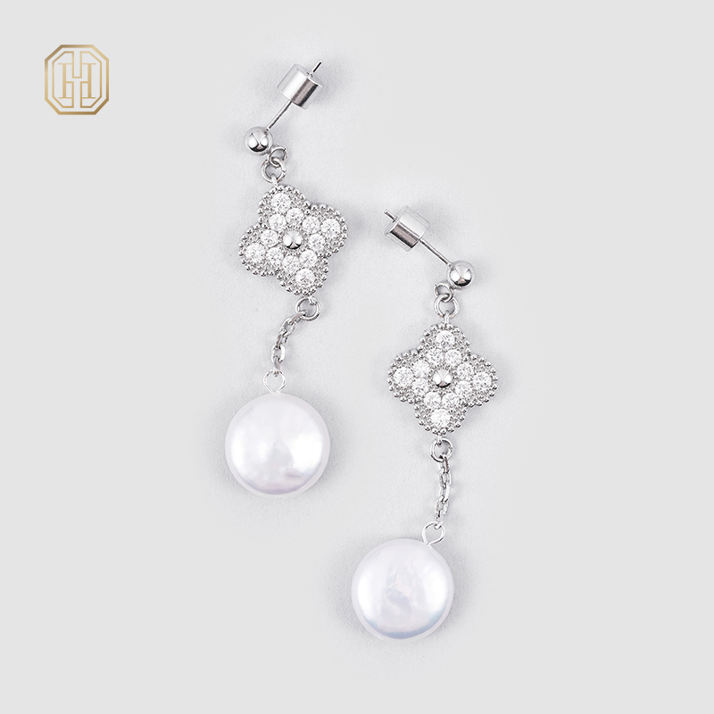 Original handmade natural pearl earrings by OHGG-OHGRN24054