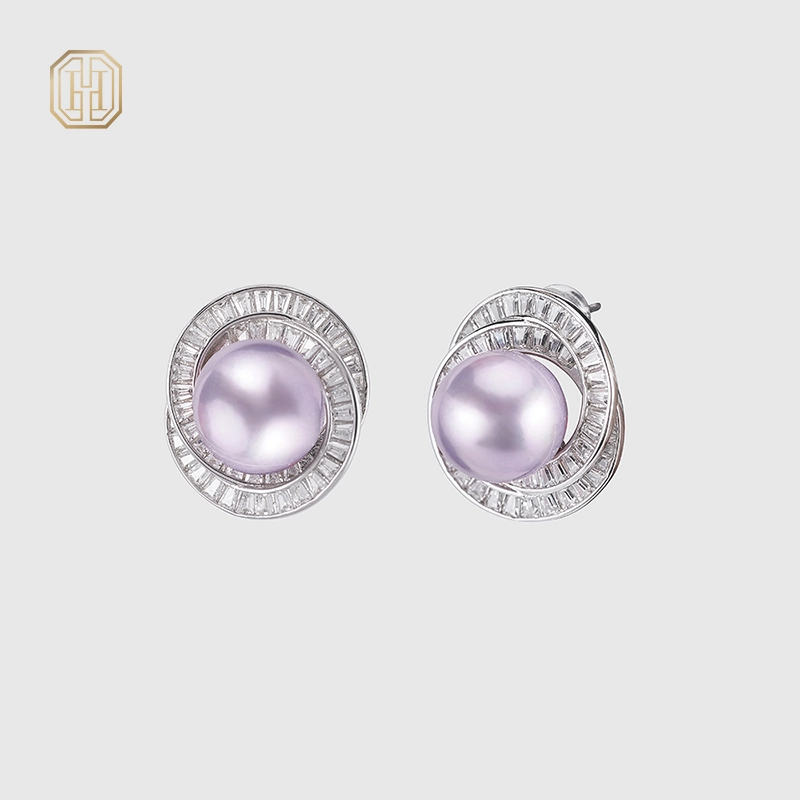 Original handmade natural pearl earrings by OHGG-OHGRN24067