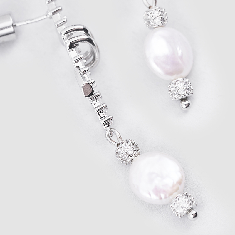 Original handmade natural pearl earrings by OHGG-OHGRN24077