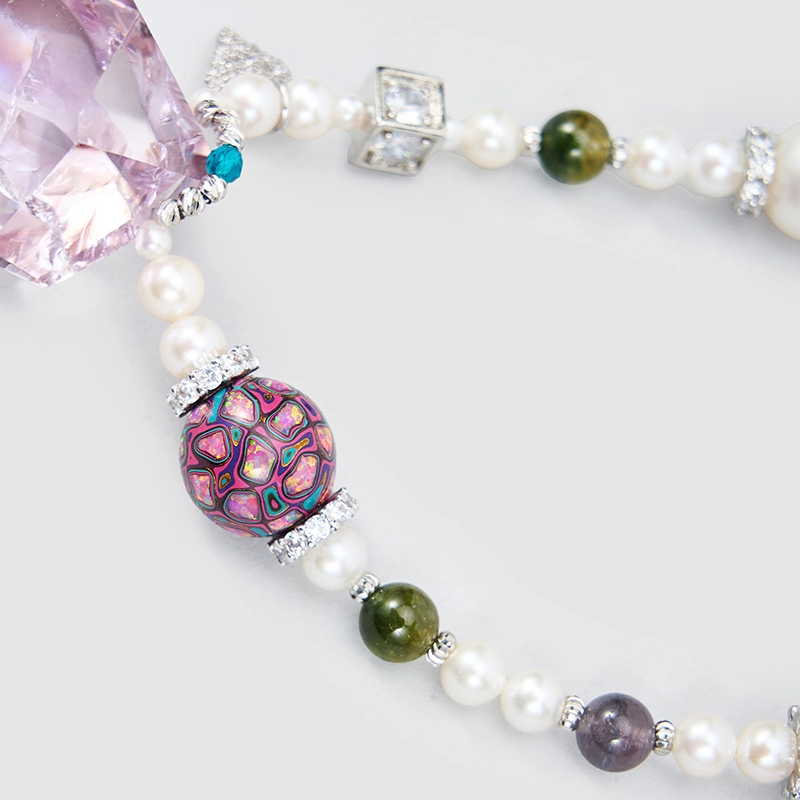 Original Handmade Natural Pearls Collar  by OHGG - OHGGRN24243