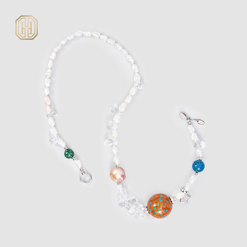Original Handmade Natural Pearls Collar Chain  by OHGG - OHGGRN24253