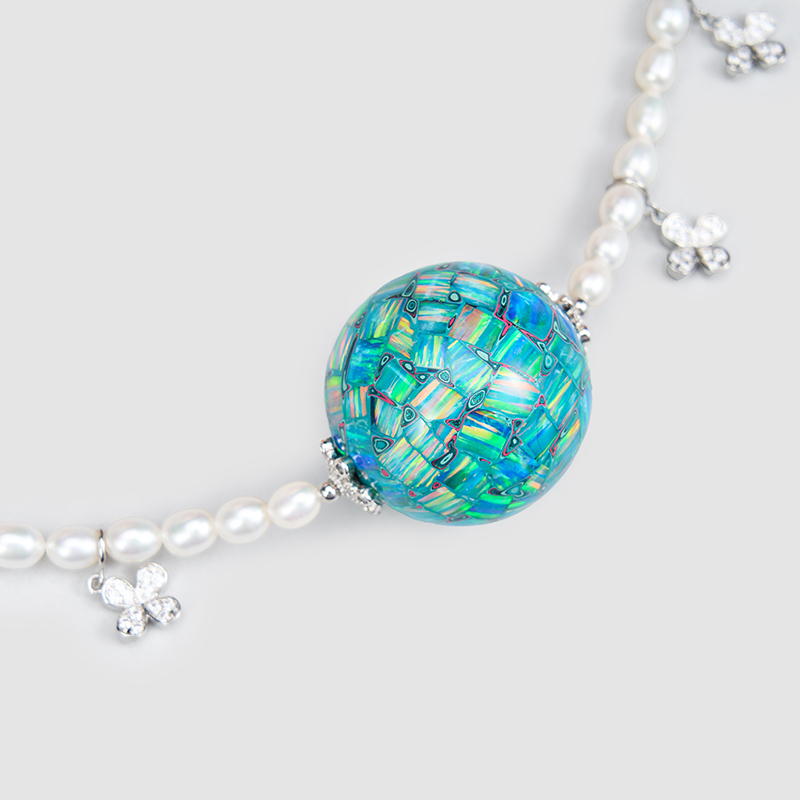 Original Handmade Natural Pearls Long necklace  by OHGG - OHGGRN24238