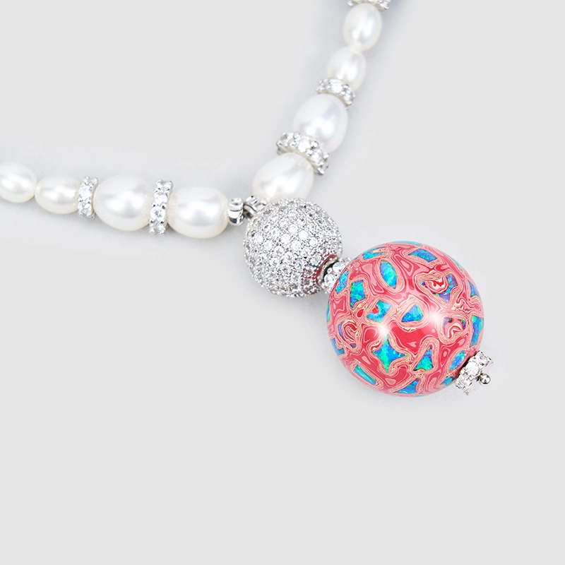 Original Handmade Natural Pearls Collar  by OHGG - OHGGRN24246