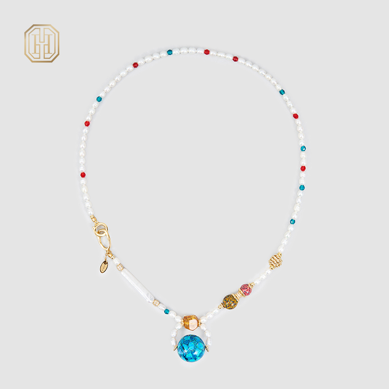 Original Handmade Natural Pearls Collar Chain  by OHGG - OHGGRN24254
