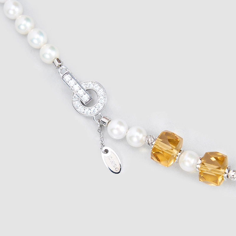 Original Handmade Natural Pearls Collar Chain  by OHGG - OHGGRN24257