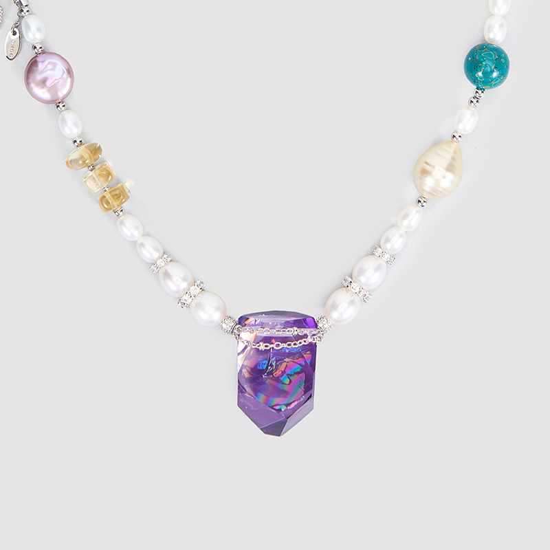 Original Handmade Natural Pearls Collar by OHGG - OHGGRN24255
