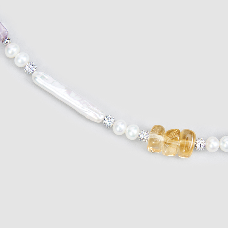 Original Handmade Natural Pearls Collar  by OHGG - OHGGRN24237