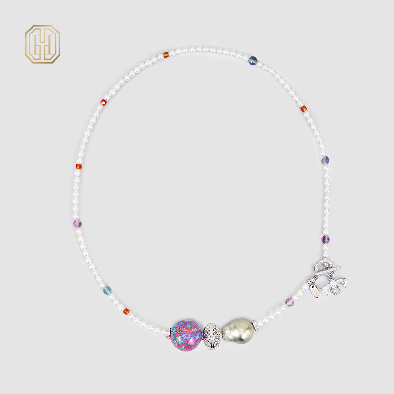 Original Handmade Natural Pearls Collar Chain  by OHGG - OHGGRN24252