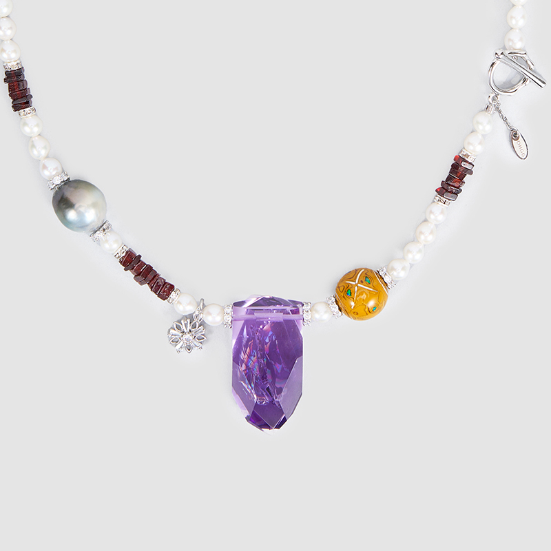Original Handmade Natural Pearls Collar Chain  by OHGG - OHGGRN24250