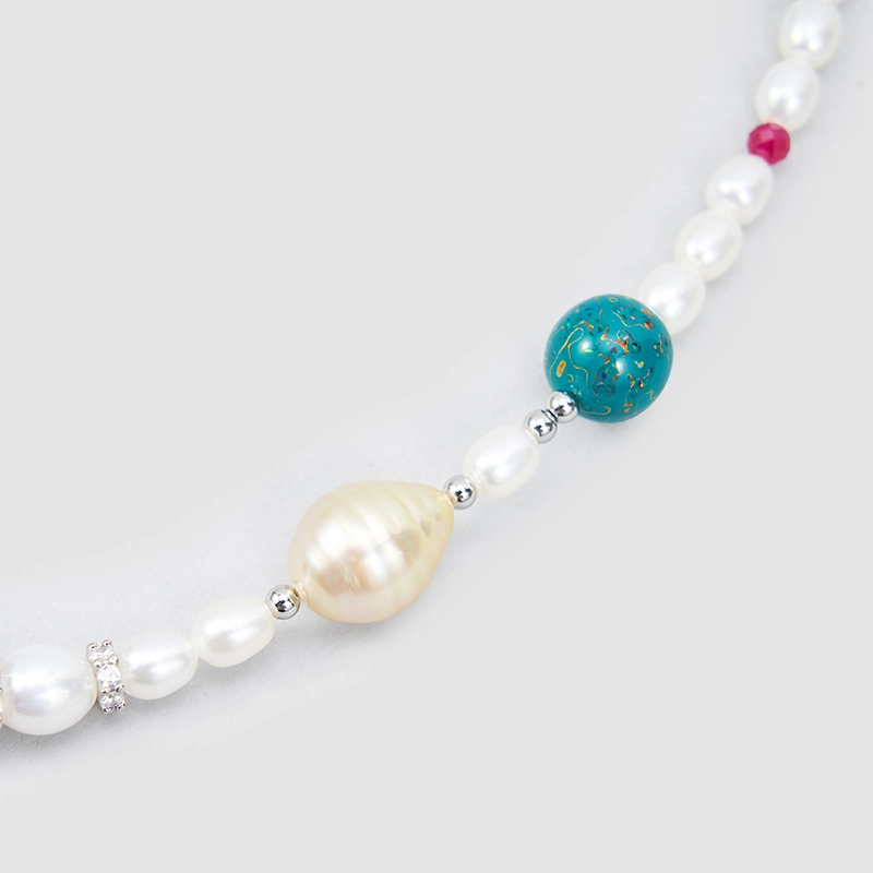 Original Handmade Natural Pearls Collar by OHGG - OHGGRN24255
