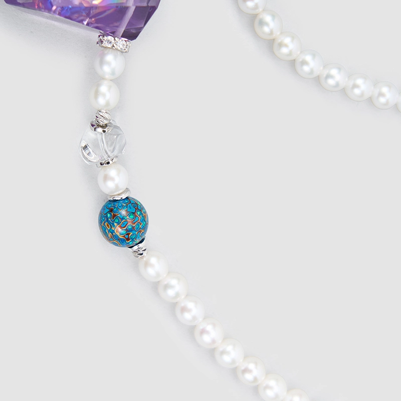 Original Handmade Natural Pearls Collar Chain  by OHGG - OHGGRN24257