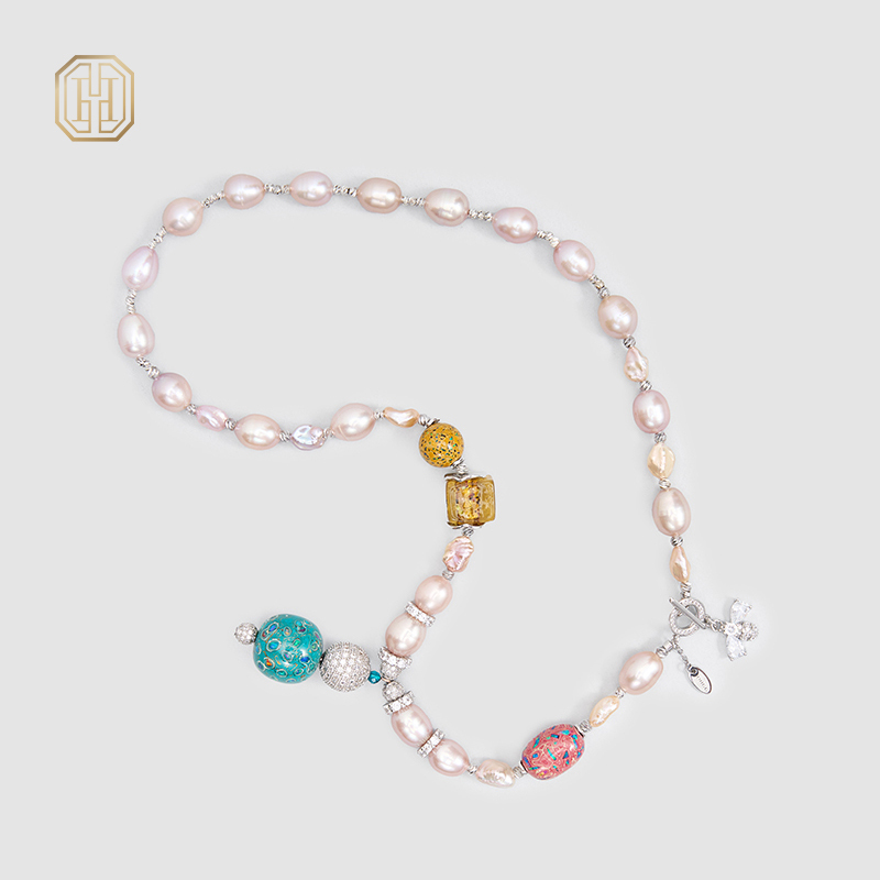 Original Handmade Natural Pearls Collar  by OHGG - OHGGRN24244