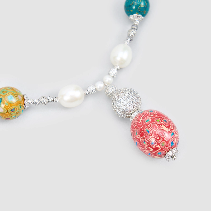 Original Handmade Natural Pearls Collar Chain  by OHGG - OHGGRN24251