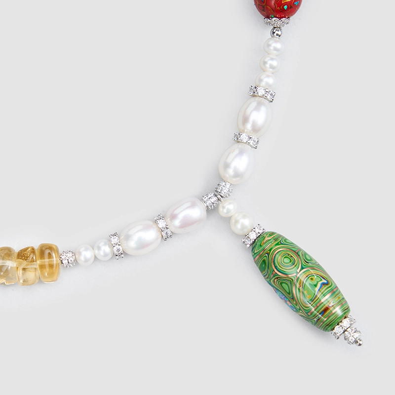 Original Handmade Natural Pearls Collar  by OHGG - OHGGRN24237