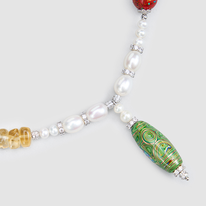 Original Handmade Natural Pearls Collar  by OHGG - OHGGRN24237