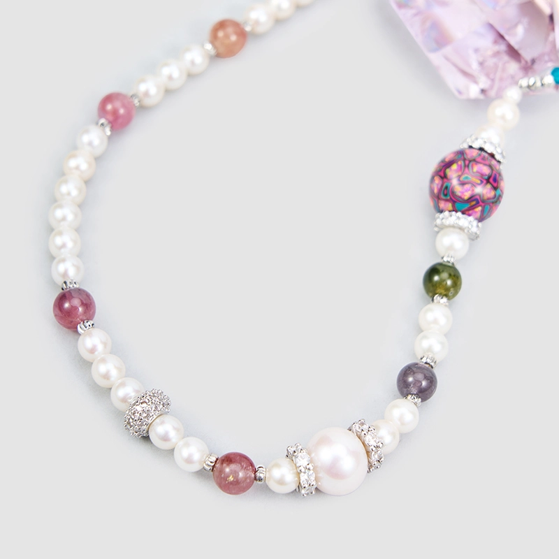 Original Handmade Natural Pearls Collar  by OHGG - OHGGRN24243