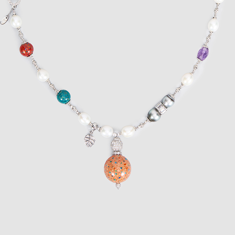 Original Handmade Natural Pearls necklace  by OHGG - OHGGRN24240