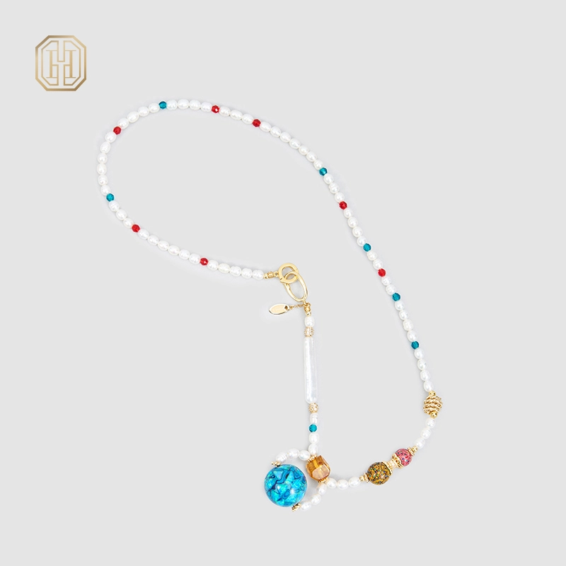 Original Handmade Natural Pearls Collar Chain  by OHGG - OHGGRN24254