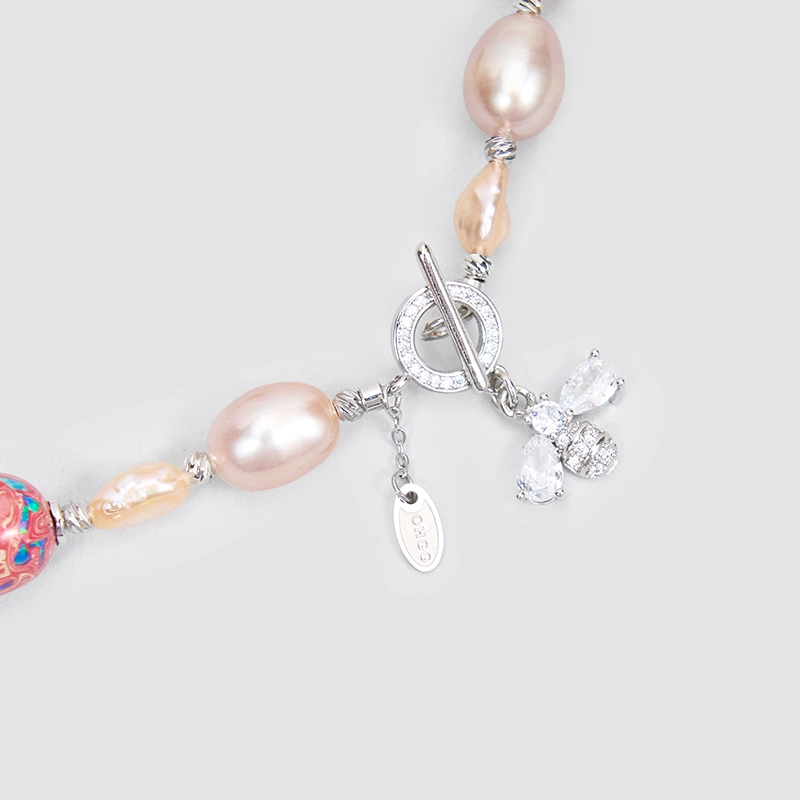 Original Handmade Natural Pearls Collar  by OHGG - OHGGRN24244