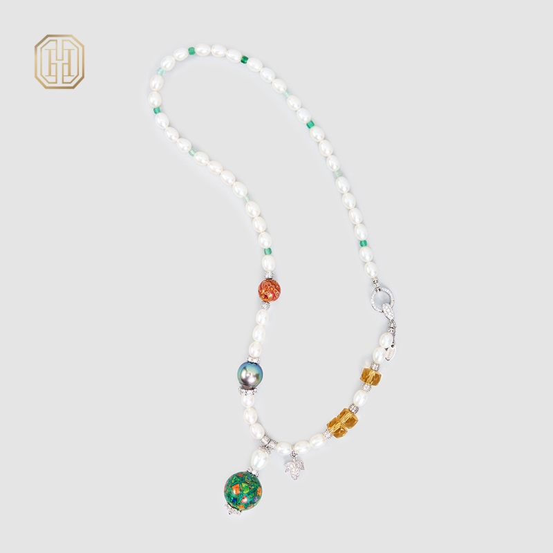 Original Handmade Natural Pearls Collar  by OHGG - OHGGRN24245