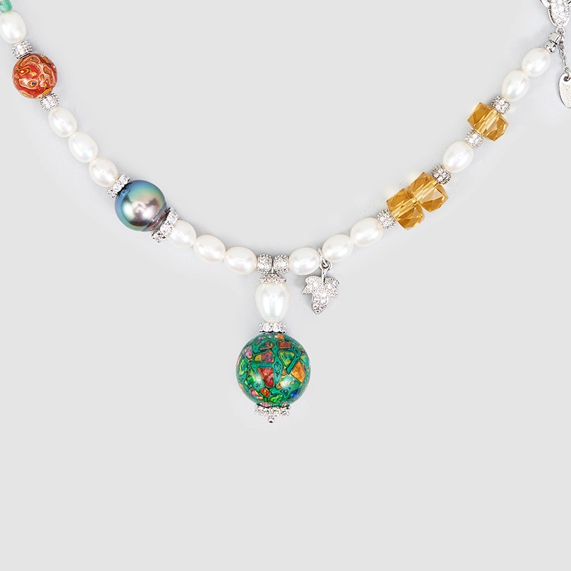Original Handmade Natural Pearls Collar  by OHGG - OHGGRN24245
