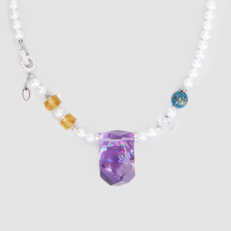 Original Handmade Natural Pearls Collar Chain  by OHGG - OHGGRN24257