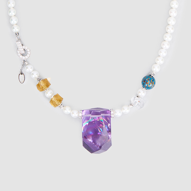 Original Handmade Natural Pearls Collar Chain  by OHGG - OHGGRN24257