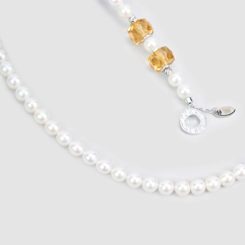 Original Handmade Natural Pearls Collar Chain  by OHGG - OHGGRN24257