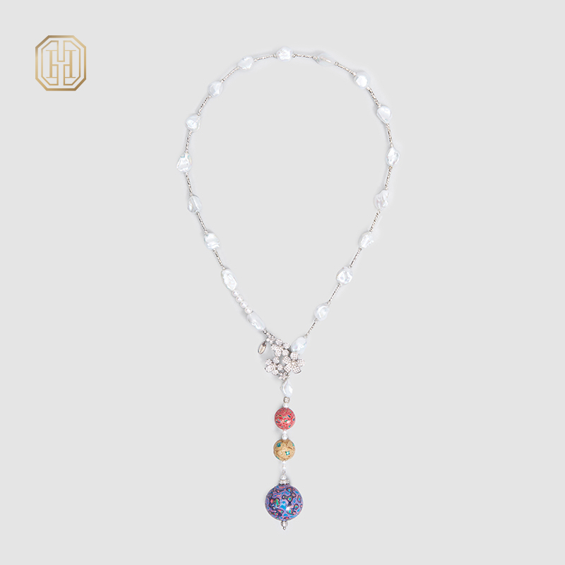 Original Handmade Natural Pearls Collar  by OHGG - OHGGRN24241