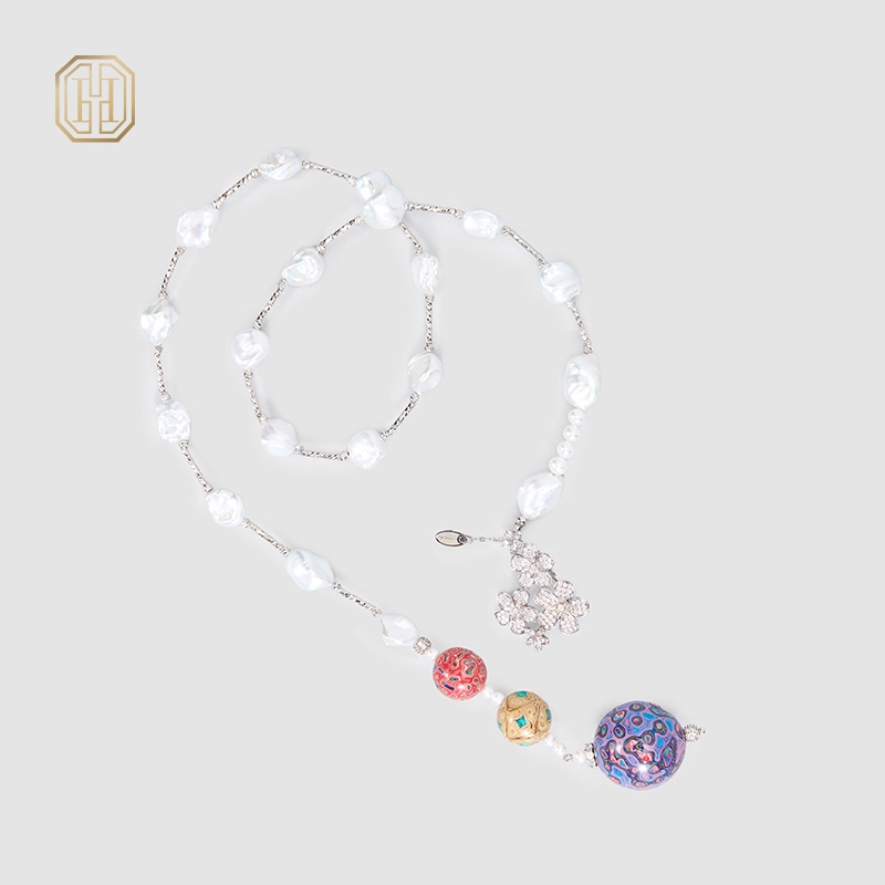 Original Handmade Natural Pearls Collar  by OHGG - OHGGRN24241