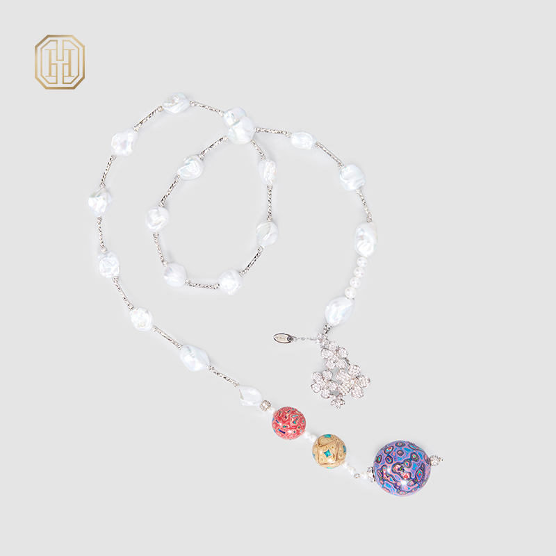 Original Handmade Natural Pearls Collar  by OHGG - OHGGRN24241