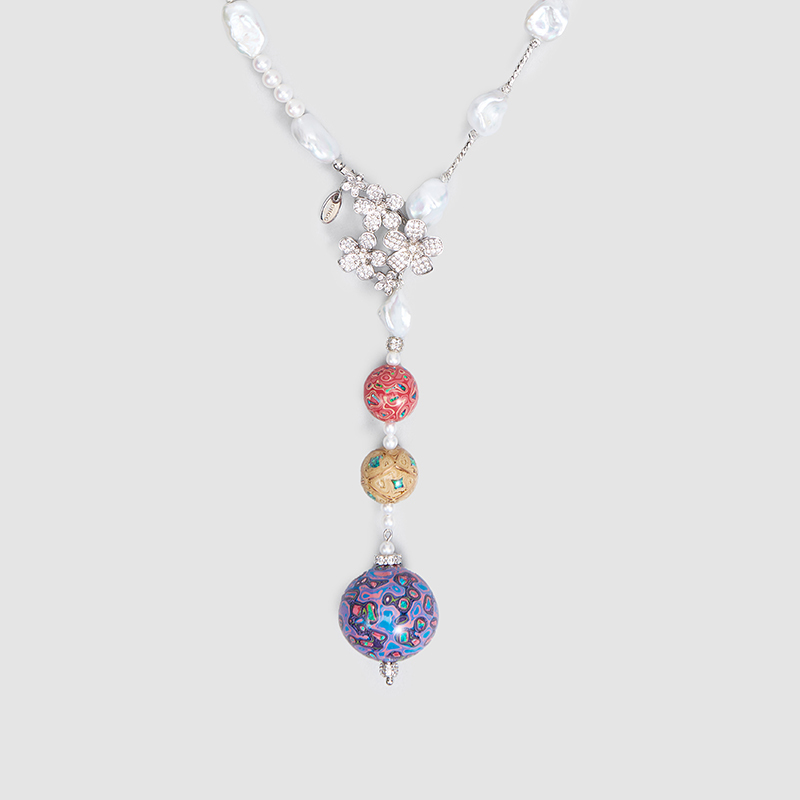 Original Handmade Natural Pearls Collar  by OHGG - OHGGRN24241